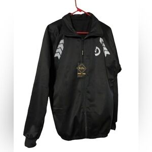Shaz black with gray reflective decals sports jacket. NWT